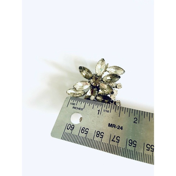 VTG RHINESTONE BROOCH Aurora Borealis - Picture 7 of 8